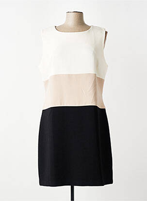 Robe mi-longue sans manche sans manche beige FUEGO WOMAN femme
