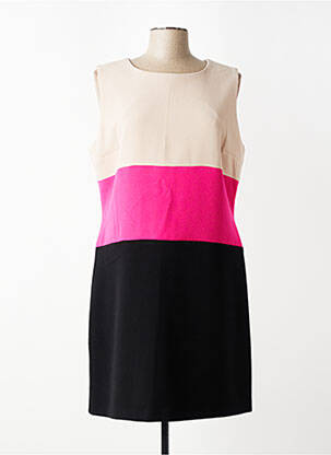 Robe mi-longue sans manche sans manche rose FUEGO WOMAN femme