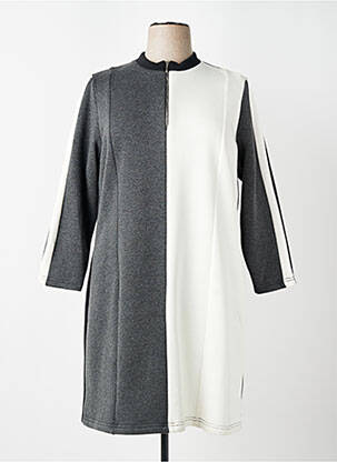 Robe mi-longue manches longues manches longues noir MERI & ESCA femme