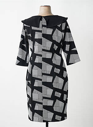Robe mi-longue manches 3/4 manches 3/4 noir JOSEPH RIBKOFF femme