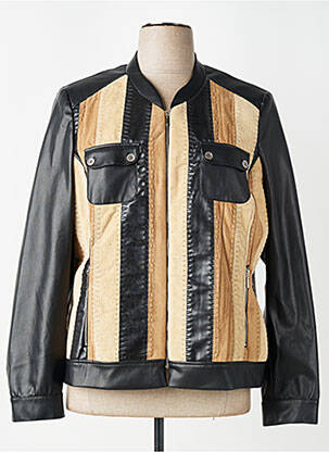 Veste casual epaulette noir MERI & ESCA femme