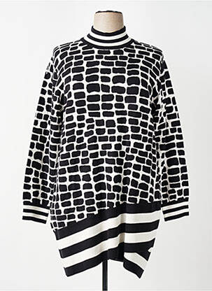 Robe pull resserrée sur le bas manches longues noir TUZZI femme