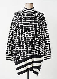 Robe pull resserrée sur le bas manches longues noir TUZZI femme