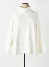 Pull col roulé coupe cintrée manches longues beige JOSEPH RIBKOFF femme
