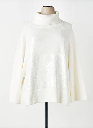 Pull col roulé coupe cintrée manches longues beige JOSEPH RIBKOFF femme