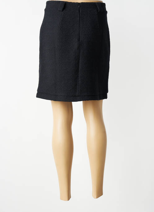 Jupe courte tissage tweed noir EVA KAYAN femme