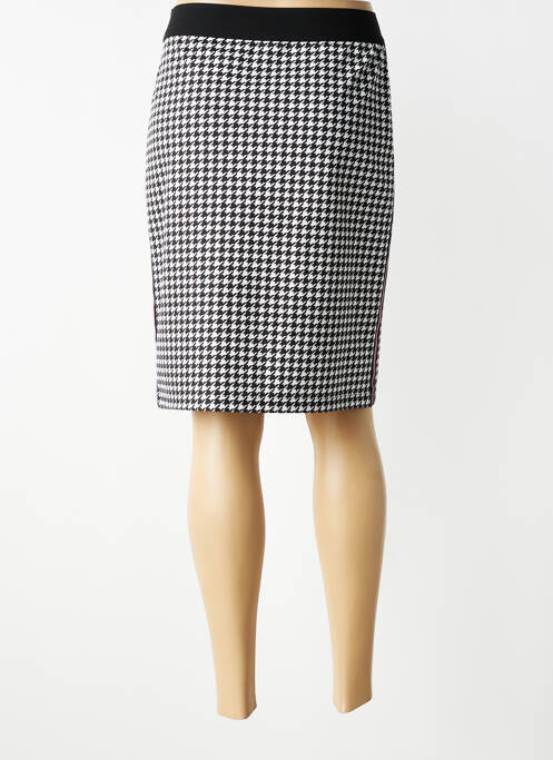 Jupe mi-longue coupe droite noir TUZZI femme