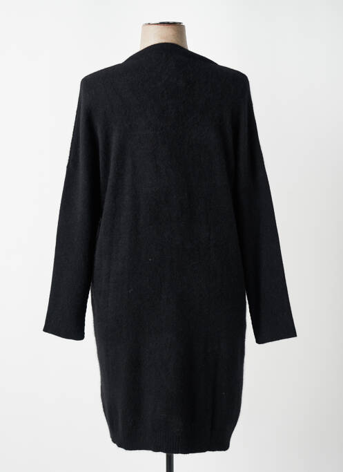 Robe pull col v manches longues noir FUEGO WOMAN femme