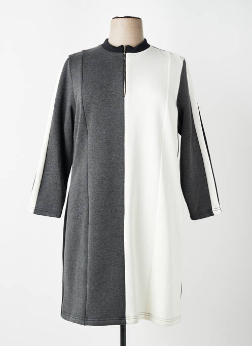 Robe mi-longue manches longues manches longues noir MERI & ESCA femme
