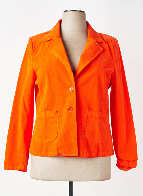 Blazer poches orange ÉTYMOLOGIE femme