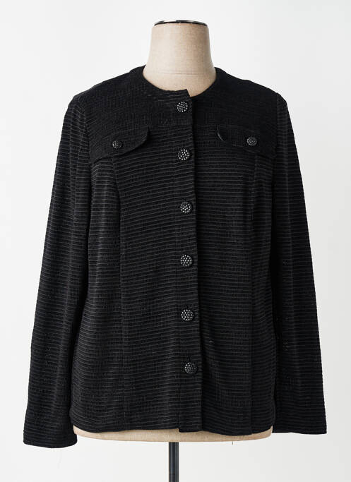 Veste chic fermeture boutonnée sur le devant noir FRANK WALDER femme