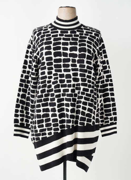 Robe pull stretch manches longues noir TUZZI femme