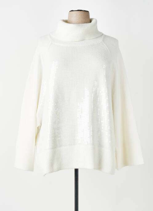 Pull col roulé coupe cintrée manches longues beige JOSEPH RIBKOFF femme