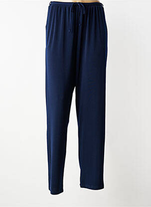 Pantalon droit taille élastique taille normale bleu GRIFFON femme