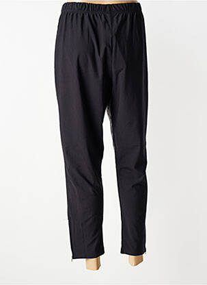 Pantalon slim taille élastique taille normale noir POMME ROUGE femme