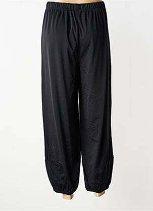Pantalon 7/8 stretch taille normale noir POMME ROUGE femme