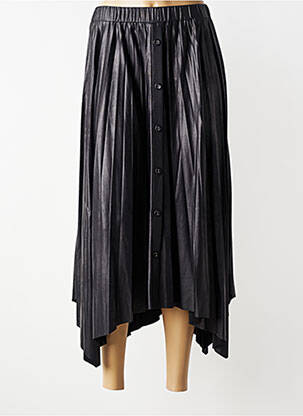 Jupe longue coupe asymétrique noir EVA KAYAN femme