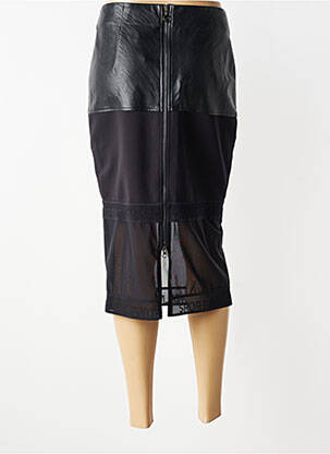 Jupe mi-longue taille à pinces noir SPORTALM femme