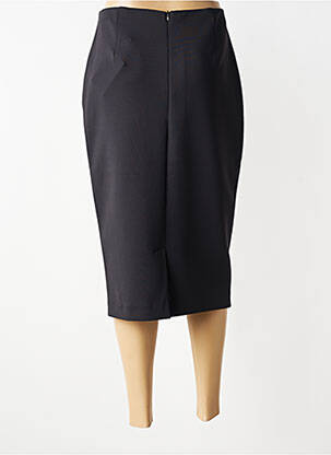 Jupe mi-longue taille à pinces noir CATNOIR femme