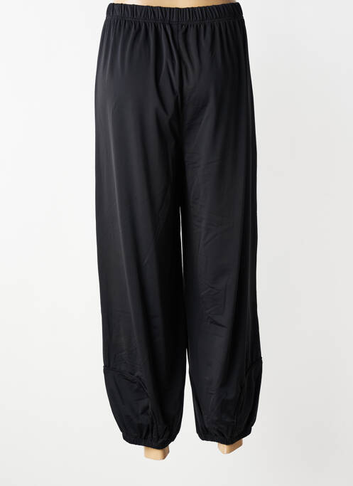 Pantalon 7/8 stretch taille normale noir POMME ROUGE femme