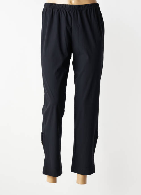 Pantalon 7/8 stretch taille normale noir FRANCK ANNA femme