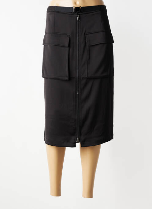 Jupe mi-longue taille à pinces noir CATNOIR femme