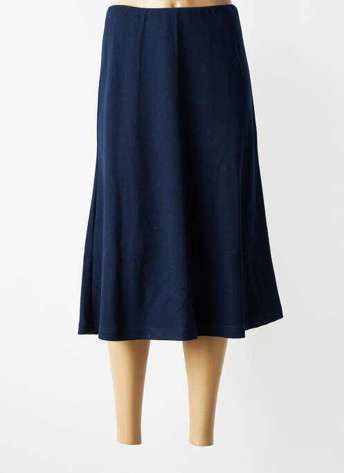 Jupe mi-longue coupe évasée bleu RABE femme