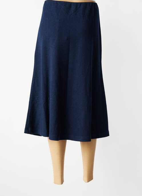 Jupe mi-longue coupe évasée bleu RABE femme