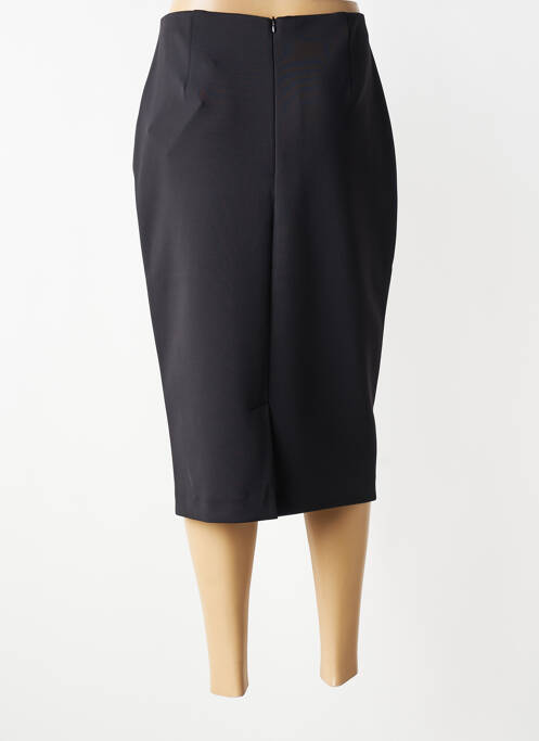 Jupe mi-longue taille à pinces noir CATNOIR femme