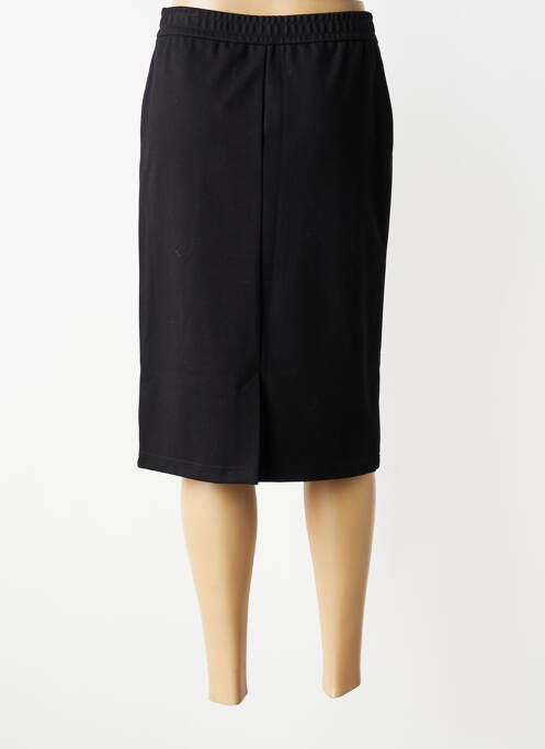 Jupe mi-longue coupe droite noir RABE femme