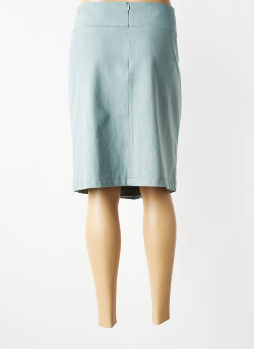 Jupe mi-longue taille à pinces bleu FUEGO WOMAN femme