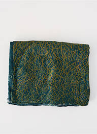 Foulard imprimé fantaisie bleu ZILCH femme