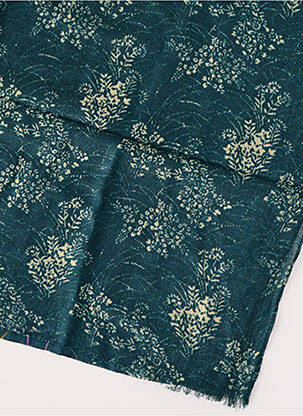 Foulard imprimé fantaisie bleu ZILCH femme