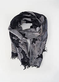 Echarpe maille fine noir YAYA femme