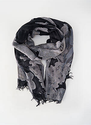 Echarpe maille fine noir YAYA femme
