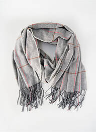 Echarpe imprimé carreaux gris YAYA femme
