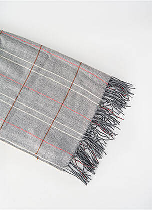 Echarpe imprimé carreaux gris YAYA femme