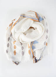 Foulard imprimé fantaisie blanc YERSE femme