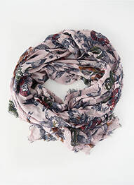 Foulard légère et transparente rose MAISON SCOTCH femme