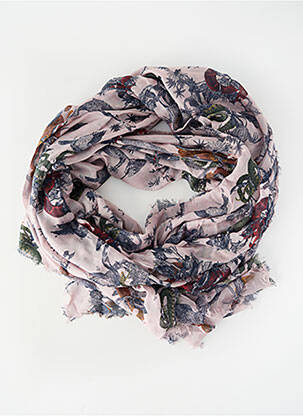 Foulard légère et transparente rose MAISON SCOTCH femme