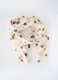 Foulard légère et transparente beige MAISON SCOTCH femme