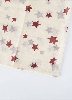 Foulard légère et transparente beige MAISON SCOTCH femme
