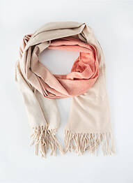 Echarpe maille fine rose YAYA femme