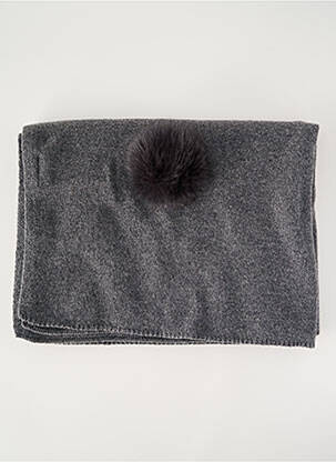 Echarpe stretch gris LEA CLEMENT femme