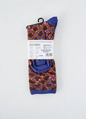 Chaussettes stretch violet ZILCH femme