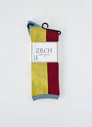 Chaussettes stretch rouge ZILCH femme