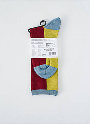 Chaussettes stretch rouge ZILCH femme