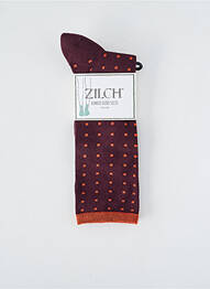 Chaussettes stretch rouge ZILCH femme