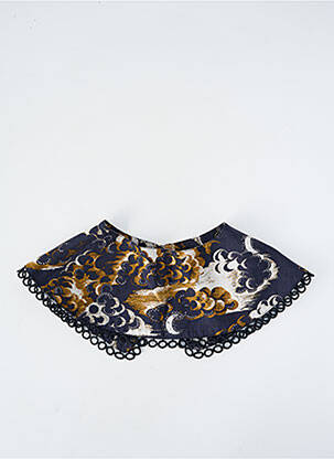 Col / tour de cou tissage popeline bleu MAISON SCOTCH femme