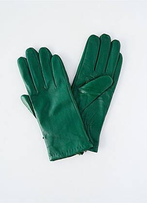 Gants effet matière satinée vert ZILCH femme
